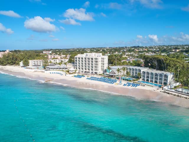 An ariel view of Sea Breeze Beach House in Barbados. Image: Winter Park Photography