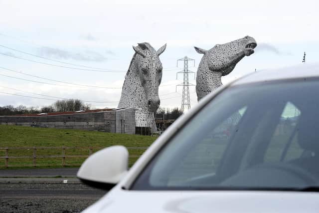 Falkirk Council are introducing parking charges for a "limited time" at one of the Helix car parks. Pic: Michael Gillen