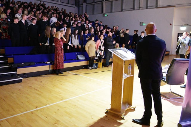 Pupils from across the district attended the event at Larbert High School recently.