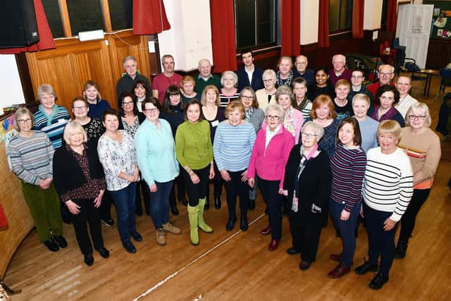 Falkirk Caledonia Choir rehearsing for their first Spring concert after lockdown. Pic: Michael Gillen