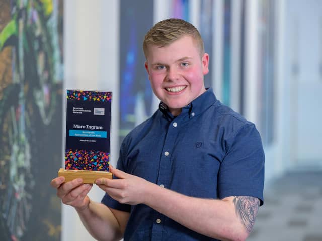 Scottish Apprenticeship Awards 2024 winner Marc Ingram. Pic: Contributed