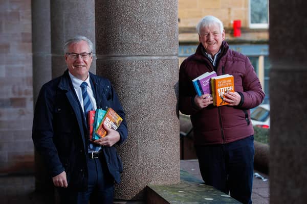 Solicitor and novelist William McIntyre outside Falkirk Sheriff Court. Pic: Scott Louden
