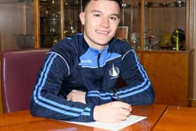 Dylan Tait has signed for Falkirk on loan from Hibs (Photo: Ian Sneddon)