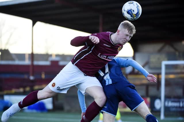 Nicky Jamieson also netted in Stenny's 2-1 win over Forfar Athletic (Photo: Alan Murray)