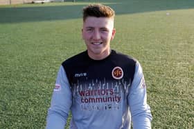 Lewis McMinn is pictured during his days at Stenhousemuir (Pic by Michael Gillen)