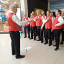 Sweet Harmony Barbershop Chorus during a recent performance in the Howgate Centre. Pic: Contributed