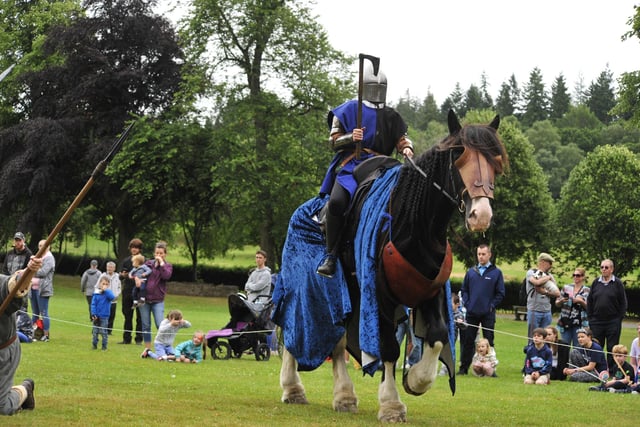 The equestrian team from the Clanranald Trust delighted all those who came along to Callendar Park on Saturday