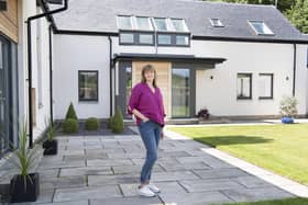 Gill MacLeod and husband David transformed derelict farm buildings into a four-bedroomed family home between Falkirk and Linlithgow.  (Pic: Kirsty Anderson) 24/07/23