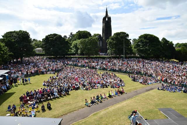Crowds will once again gather in Glebe Park for the crowning ceremony this year.  (Pic: Michael Gillen)