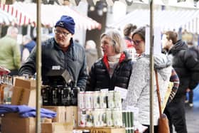 Falkirk Producers Market returns to the town centre this weekend.  Pic: Alan Murray