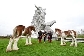Singer Callum Beattie and the Red Hot Chilli Pipers will be headline acts for Kelpies 10. Pic: Contributed