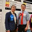 Elected councillors for Falkirk South, Sarah Patrick, Euan Stainbank and Lorna Binnie.