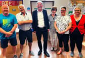 MSP Richard Leonard with members of Brightons Long Covid group which he has supported. Pic: Contributed