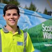 Alex Cleland, former Scottish Water apprentice and now full time employee
