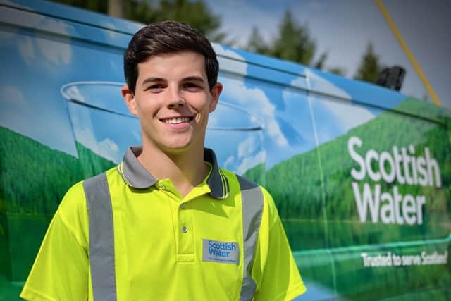 Alex Cleland, former Scottish Water apprentice and now full time employee