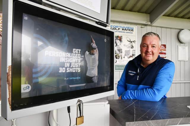 Stewart Craig said the Toptracer technology has been a big hit at the Forthview Golf Range