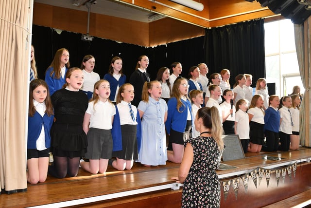 Entertainment from some of today's pupils.