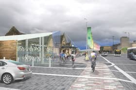 An artist's impression of the new-look Stirling railway station