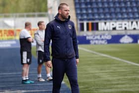 Stuart Hunter took charge of BU previously for a Lowland League cup semi-final in the 2021/22 season against East Stirlingshire (Photo: Scott Louden)