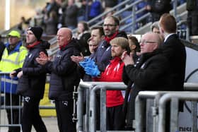 Falkirk fans and staff remember Stevie Black, Steven Black who died age 39. Picture: Michael Gillen
