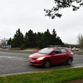 Work began on improvements at the Westfield Roundabout on Monday