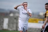 Callumn Morrison celebrates scoring the opening goal