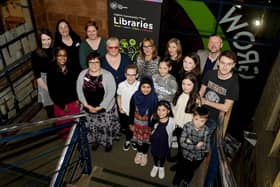 Falkirk Libraries Writing Rammy prizewinners from 2018 with author Helen MacKinven