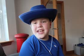 Alfie Reid proudly wearing his new Aldi stetson. Pic: Contributed