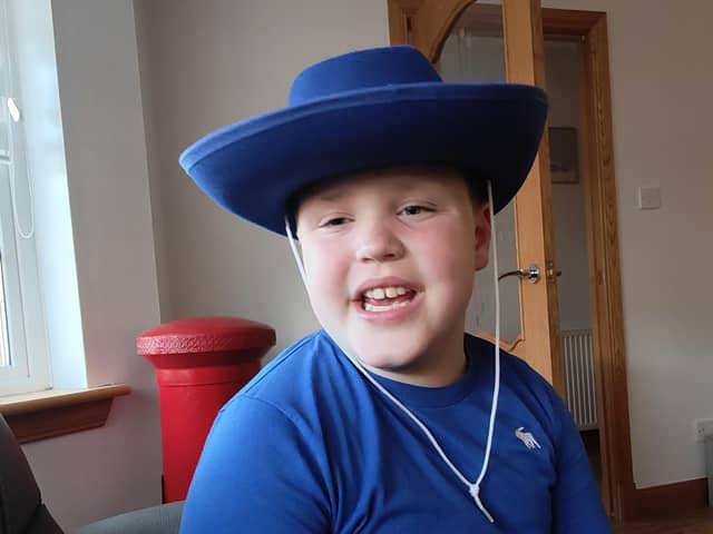 Alfie Reid proudly wearing his new Aldi stetson. Pic: Contributed
