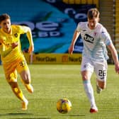 Jaze Kabia in action for Livingston against Raith Rovers (Picture: Scott Louden)