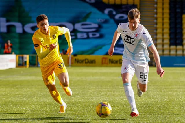 Jaze Kabia in action for Livingston against Raith Rovers (Picture: Scott Louden)
