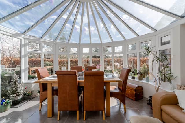 The conservatory at 42 Muirhouses Crescent, Bo'ness