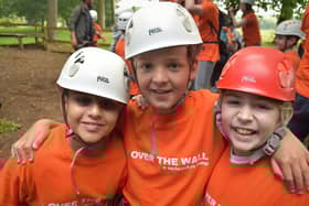 Some of the young people enjoying a previous Over The Wall camp in Kincardine