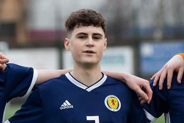 Blair Sneddon played against Australia for Scotland schoolboys earlier this year. Picture: Ian Cairns Media