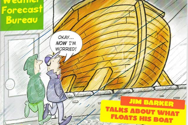 Bairn cartoonist Jim Barker's work features on the front cover of The Jester magazine