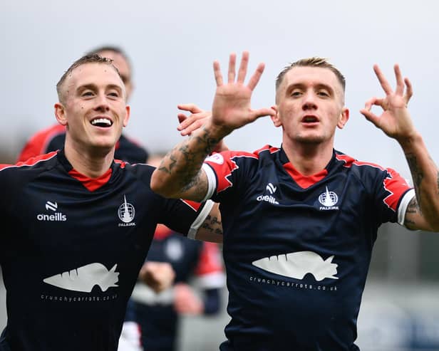 17-02-2024. Picture Michael Gillen. FALKIRK. Falkirk Stadium. Falkirk FC v Hamilton Academical FC. Season 2023 - 2024. Matchday 23. SPFL cinch League One.:.