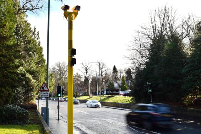 New speed camera on Camelon Road near the entrance to Dollar Park