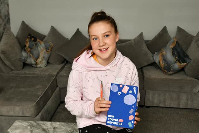 Mia Mitchell, 12, is the BBC Young Reporter winner for 2023
(Picture: Michael Gillen, National World)