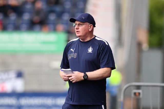 Falkirk boss John McGlynn's first competitive match at the helm will see his side face Greenock Morton in the Premier Sports Cup (Photo: Michael Gillen)