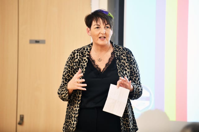 Gillian Laird, head of Kinnaird Waters ELCC, shared experiences with those present.