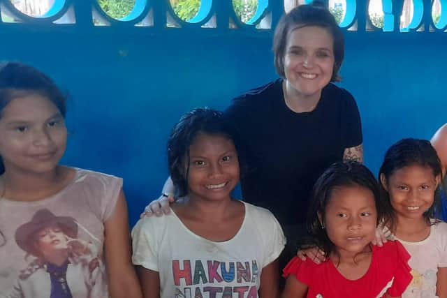 Kelly Irvine provides medical support to villagers in Peru
(Picture: Submitted)