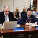 Kenneth Lawrie CEO and Provost Robert Bissett ahead of Thursday's budget meeting.  Pic: Michael Gillen