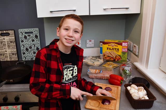 Calyx Gray has been creating cooking videos for TikTok and they are proving popular. (pic: Michael Gillen).