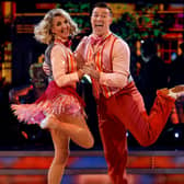 Kaye Adams and Kai Widdrington during the live show of Strictly Come Dancing