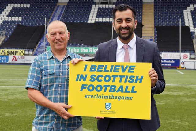 First Minister Humza Yousaf has welcomed a Scottish Government initiative that will give football fans the chance to buy shares in their local clubs