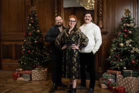 Scotland’s Christmas Home of the Year 2026. Interior designers Banjo Beale, Anna Campbell-Jones and architect Danny Campbell. (Pic. Kirsty Anderson.)