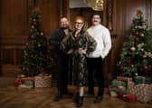 Scotland’s Christmas Home of the Year 2026. Interior designers Banjo Beale, Anna Campbell-Jones and architect Danny Campbell. (Pic. Kirsty Anderson.)