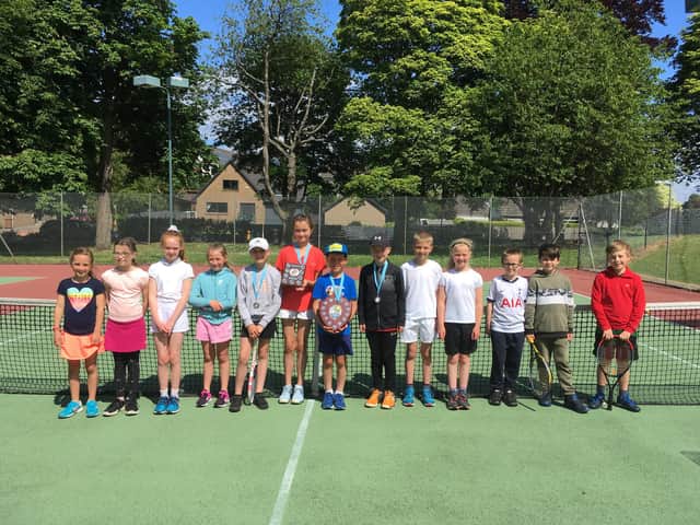 The 9u players who took part in Linlithgow's first ever orange ball competition (Pic: Contributed)