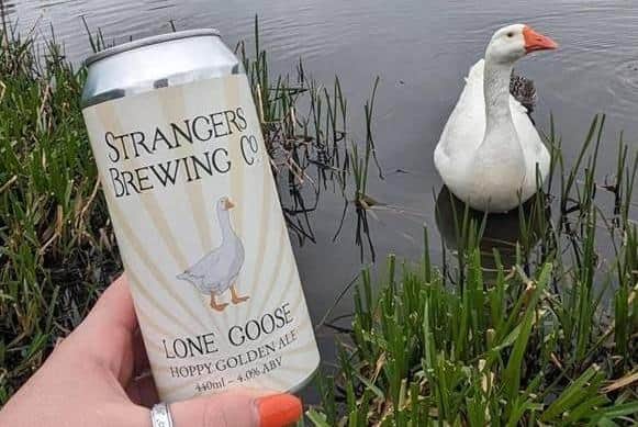 The lone goose on the loch inspired the ale's name.