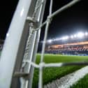 FALKIRK, SCOTLAND - JANUARY 31: A general stadium view before a William Hill Championship match between Falkirk and Livingston at The Falkirk Stadium, on January 31, 2025, in Falkirk, Scotland, (Photo by Sammy Turner / SNS Group)